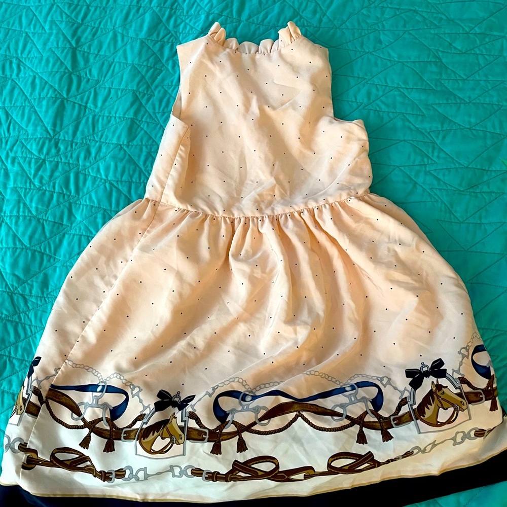 Janie & Jack Pink Equestrian Dress Size 6